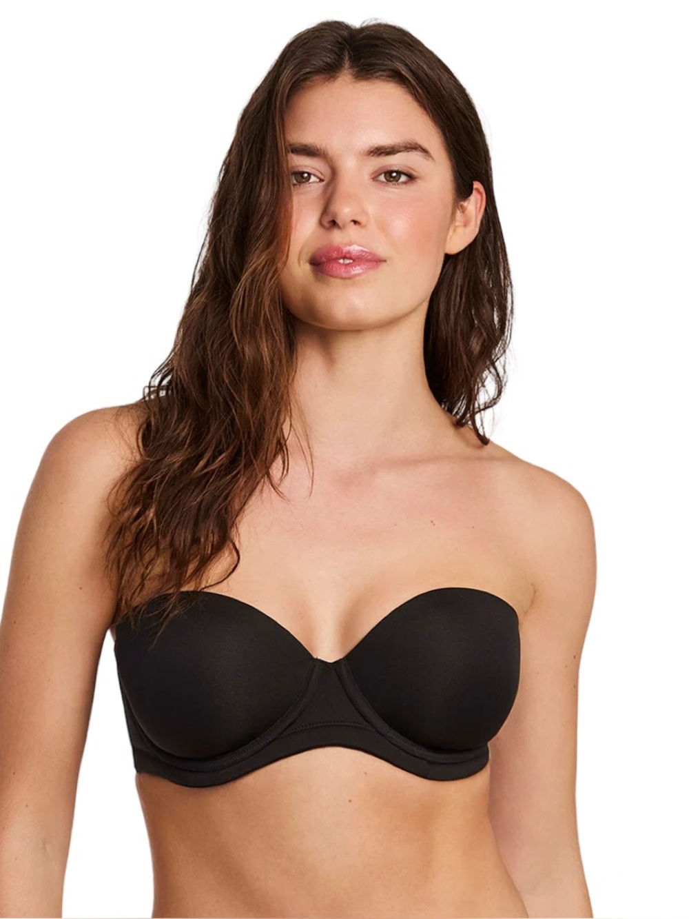 Wacoal 34DD Red Carpet Strapless Underwire Bra in Black